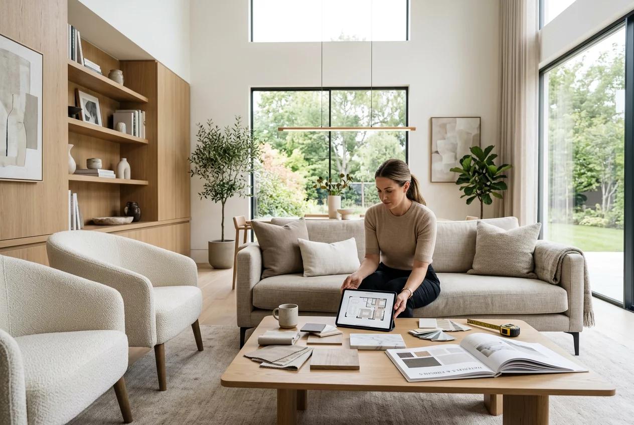 Diseño de interiores y selección de muebles